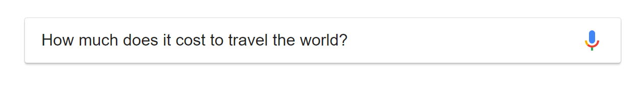 How much does it cost to travel the world?